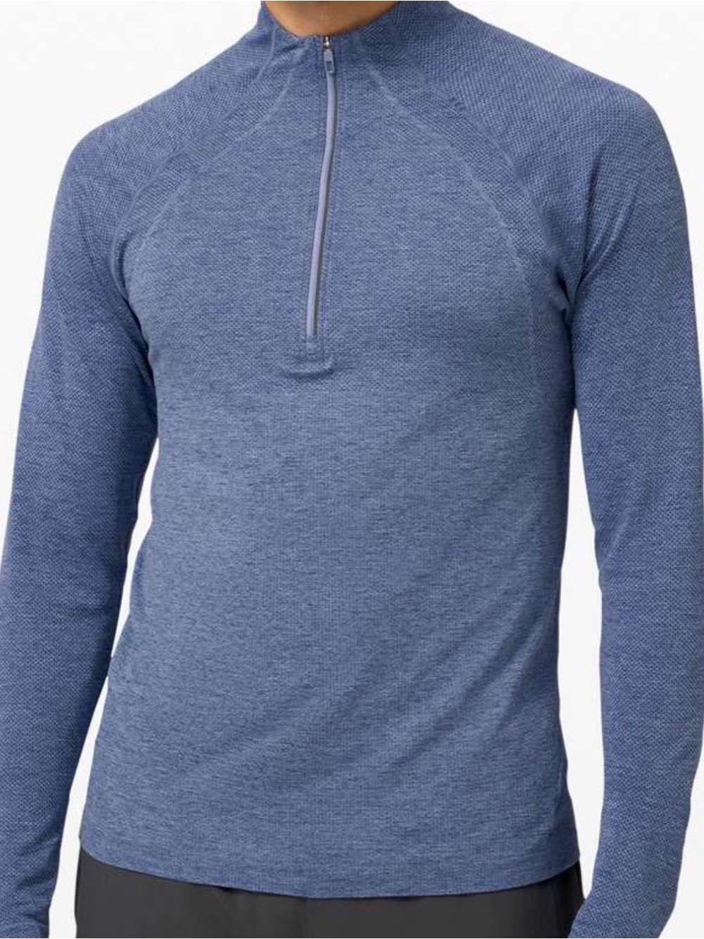 Lululemon Metal Vent Tech 1/2 Zip 2.0 Midnight Shadow / Tempest Blue Sz L